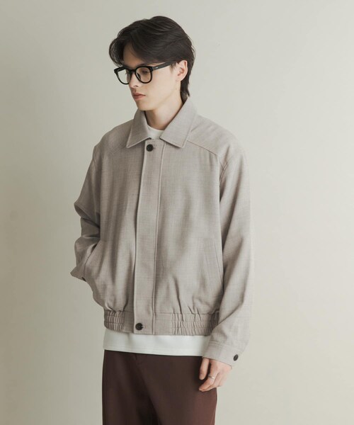 SENSE OF PLACE by URBAN RESEARCH（センスオブプレイスバイアーバンリサーチ）の「メランジバルーンジップブルゾン（ブルゾン・メンズ・BLACK/BEIGE/PURPLE・M/L）」の15枚目の写真