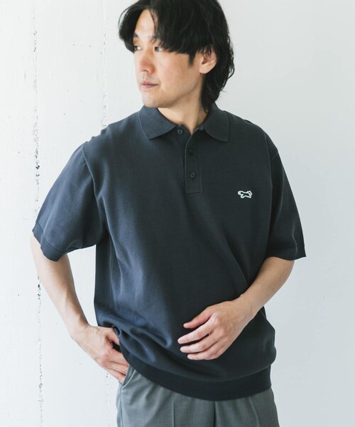 URBAN RESEARCH DOORS（アーバンリサーチドアーズ）の「『XLサイズ/WEB限定』『別注』PENNEYS×DOORS　THE FOX ハイゲージ ニットポロ（ポロシャツ・メンズ・BROWN/GRAY/NAVY・M/L/XL）」の10枚目の写真