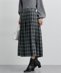nissen | プリーツチェックスカート(スカート)