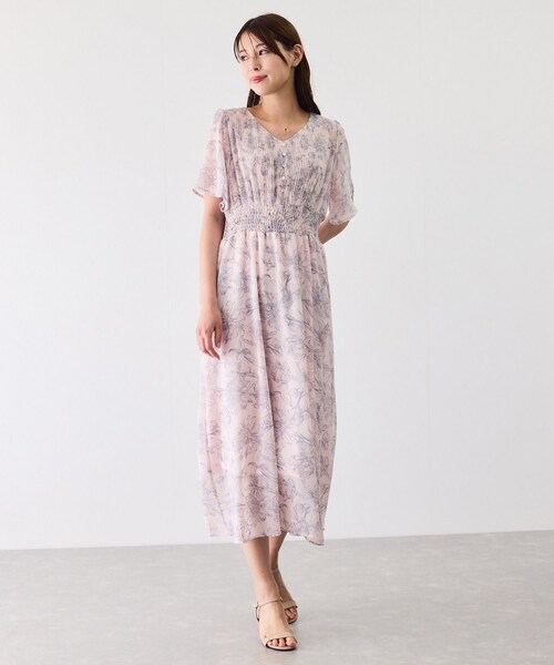 Jayro(ジャイロ)の「ミニプリーツフロントシフォンワンピース(ワンピース・レディース・ブラック系/ホワイト系/ピンク・M)」の11枚目の写真