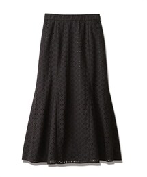 nissen | 綿100％透かし刺繍タイトスカート(スカート)