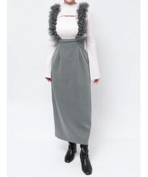 MERCURYDUO | チュールサスペンダーストレートスカート(スカート)