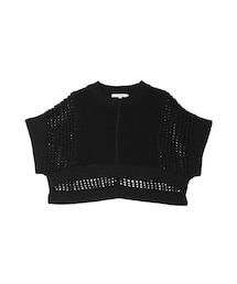 UN3D. | CROCHET WAVE TOP(ニット/セーター)