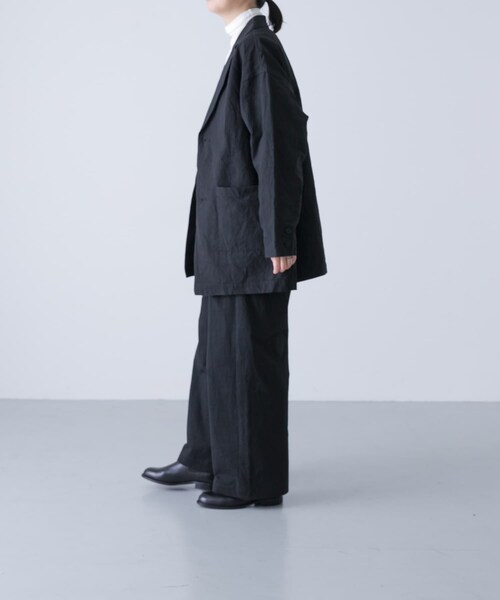 かぐれ（カグレ）の「『ユニセックス』Tailored jacket（テーラードジャケット・レディース・BEIGE/BLACK/MOCHA・1/2）」の19枚目の写真