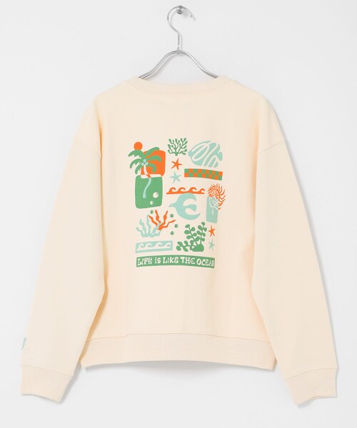 URBAN RESEARCH Sonny Label（アーバンリサーチサニーレーベル）の「TOYAMEGコラボアートプリントスウェット（スウェット・レディース・グレー/アイボリー/ピンク・Free）」の13枚目の写真