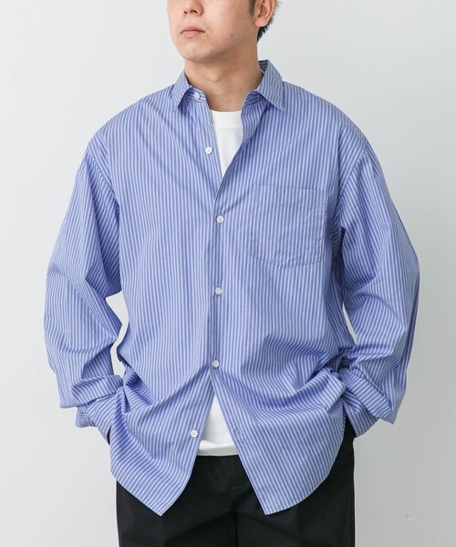 URBAN RESEARCH DOORS(アーバンリサーチドアーズ)の「awasa レギュラーカラーシャツ(シャツ/ブラウス・メンズ・BLUE/BLUE ST・3/2)」の17枚目の写真
