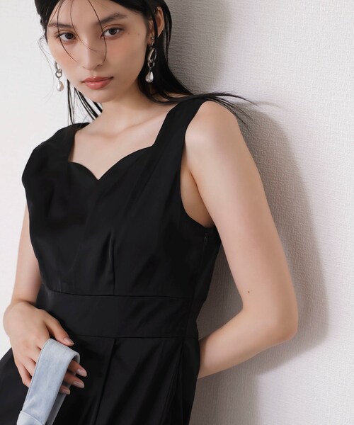 VIS（ビス）の「【新色追加】【VISDRESS】チュールフリルセットオールインワン【低身長向けサイズ有】（つなぎ/オールインワン・レディース・ブラック/ダークブラウン系/ライトグリーン・M/PM）」の14枚目の写真