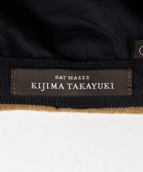 URBAN RESEARCH DOORS（アーバンリサーチドアーズ）の「KIJIMA TAKAYUKI　カシミヤマリンキャップ∴（ハンチング/ベレー帽・レディース・CAMEL/BLACK・FREE）」の8枚目の写真
