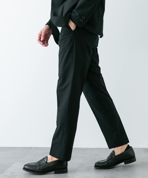 URBAN RESEARCH DOORS(アーバンリサーチドアーズ)の「『イージーケア』LIFE STYLE TAILOR シアサッカーコンフォータブルパンツ(スラックス・メンズ・NAVY/BLACK・S/M/L/XL)」の15枚目の写真