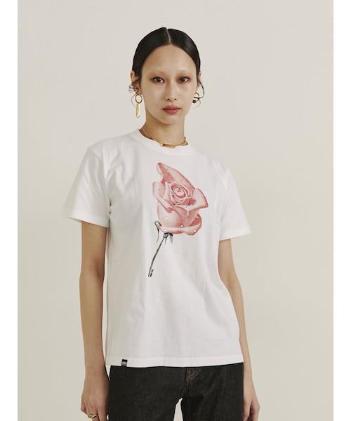 PAMEO POSE（パメオポーズ）の「Morning Rose Tshirts（Tシャツ/カットソー・レディース・ホワイト/ブラック/ミントグリーン・S/M）」の22枚目の写真