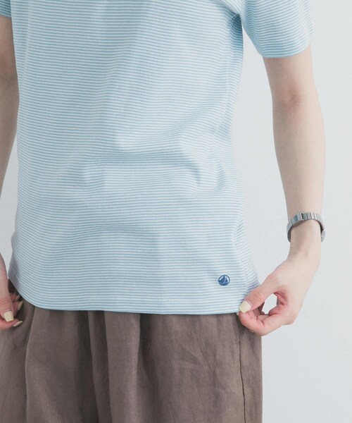 URBAN RESEARCH DOORS(アーバンリサーチドアーズ)の「『別注』PETIT BATEAU×DOORS EMBROIDERYT-SHIRTSCUST(Tシャツ/カットソー・レディース・MOSS/MIMI/GRETAL・S/M)」の14枚目の写真