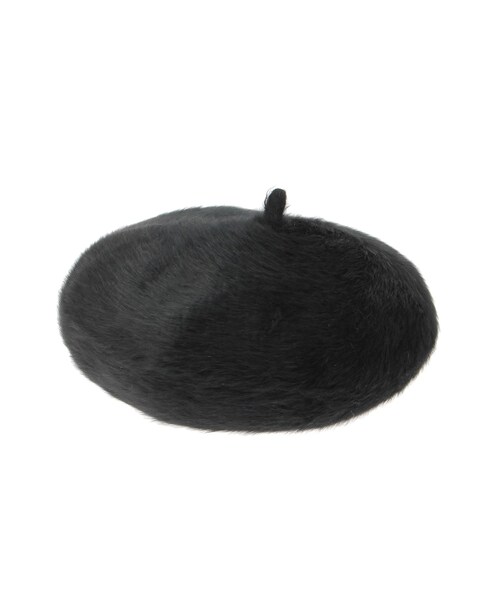 RESEXXY（リゼクシー）の「フェイクファーベレー帽（ハンチング/ベレー帽・レディース・ホワイト/ブラック・F）」の2枚目の写真