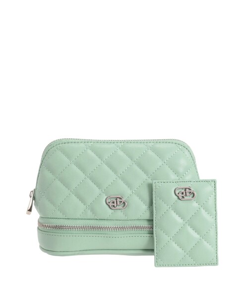 EMODA（エモダ）の「キルティングメイクポーチ（ポーチ・レディース・ブラック/ミントグリーン/イエロー/シルバー・F）」の3枚目の写真