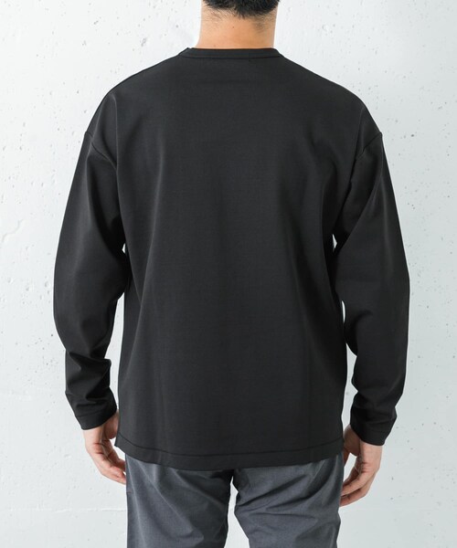 URBAN RESEARCH（アーバンリサーチ）の「コットンナイロンスムージーロングスリーブ（Tシャツ/カットソー・メンズ・WHITE/BEIGE/GRAY/BLACK・S/M/L）」の21枚目の写真