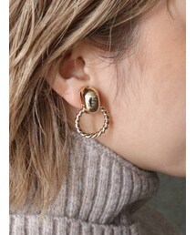 MURUA | ダブルサークルイヤリング(イヤリング)