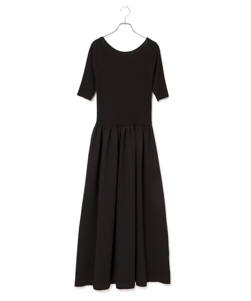 ROPE'（ロペ）の「ドッキングワンピース（ワンピース・レディース・ブラック/オフホワイト・36/38）」の10枚目の写真