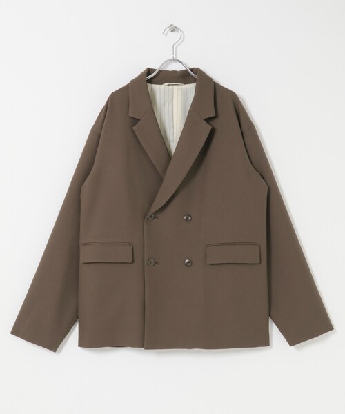 SENSE OF PLACE by URBAN RESEARCH(センスオブプレイスバイアーバンリサーチ)の「『撥水/防花粉』SKIN Proofダブルテーラードジャケット(テーラードジャケット・メンズ・BLACK/BROWN/BLUE GRAY・M/L)」の21枚目の写真