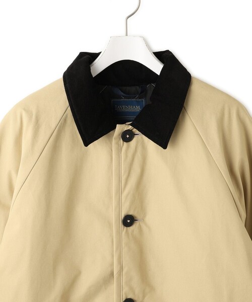 ADAM ET ROPE'(アダムエロペ)の「【LAVENHAM for ADAM ET ROPE'】別注 CHANTRY(ナイロンジャケット・レディース・ブラック/ベージュ・F)」の21枚目の写真