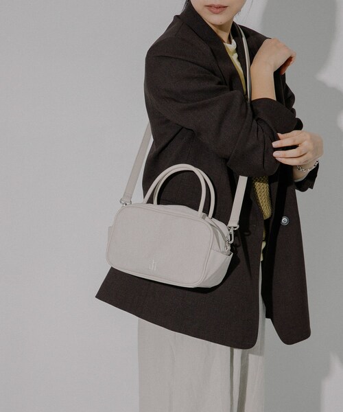 RODE SKO（ロデスコ）の「hun RODESKO　Marbling boston（ボストンバッグ・レディース・SALLOW/CCL BROWN・one）」の4枚目の写真