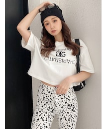 GYDA | Symmetry GYDA LOGO ショートトップス(Tシャツ/カットソー)