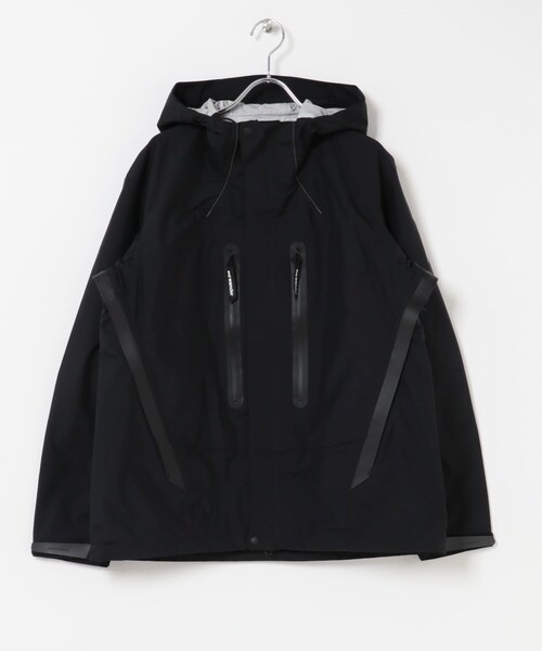 EKAL(エカル)の「and wander 2.5L hiker rain jacket(テーラードジャケット・メンズ・black/l.gray・M/L)」の3枚目の写真