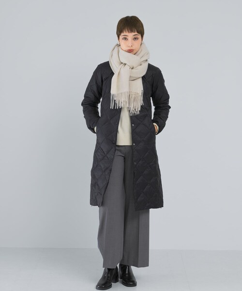 URBAN RESEARCH ROSSO（アーバンリサーチロッソ）の「TAION　CREW NECK LONG DOWN COAT（その他アウター・レディース・BLACK/GBEIGE/OFFWHITE/DCHOCO/BRICKBROWN/DNAVY・M/L）」の11枚目の写真