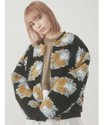 merry jenny | fluffy pattern jacket(その他アウター)