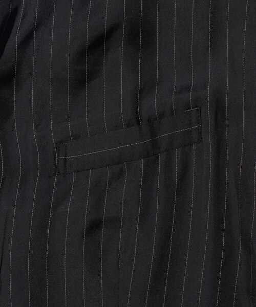 ADAM ET ROPE'(アダムエロペ)の「【JOHN MASON SMITH/ジョン メイソン スミス】WASHED CUPRO OVERSIZED 2B TAILORED JACKET(テーラードジャケット・メンズ・ブラック系・L/M/S)」の10枚目の写真