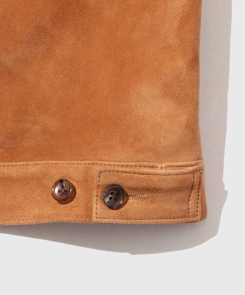 ADAM ET ROPE'(アダムエロペ)の「SUEDE BLOUSON(ブルゾン・メンズ・キャメル・L/M/S)」の18枚目の写真