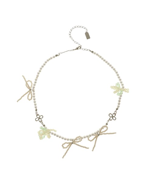 merry jenny（メリージェニー）の「お花畑のネックレス（ネックレス・レディース・ピンク/イエロー/ミックス・F）」の4枚目の写真