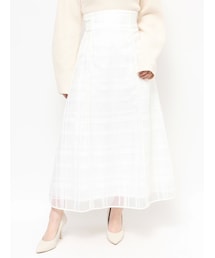 RESEXXY | シアーチェックフレアスカート(スカート)