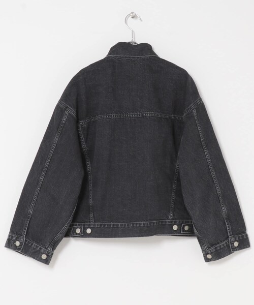 かぐれ(カグレ)の「HARi WIDE SLEEVE DENIM JACKET(デニムジャケット・レディース・BLACK/USED・2)」の6枚目の写真