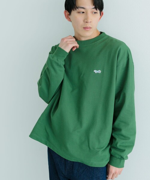 ITEMS URBANRESEARCH（アイテムズ アーバンリサーチ）の「PENNEYS　FOX Youth カノコ ロングスリーブ TOPS（Tシャツ/カットソー・メンズ・OFF/BLK/GRY/GRN・M/L）」の20枚目の写真