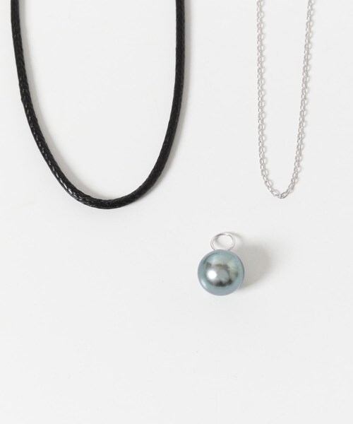 URBAN RESEARCH ROSSO（アーバンリサーチロッソ）の「Favorible　Black Pearl Combi Necklace（ネックレス・レディース・SIL×BLK・FREE）」の10枚目の写真