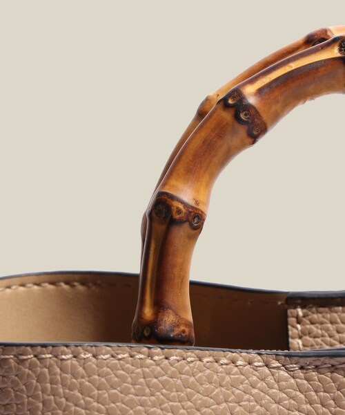 ROPE'（ロペ）の「【E'POR】BAMBOO BAG Mini/超軽量・26SSS新色追加（ハンドバッグ・レディース・ブラック系/オフホワイト/ベージュ系/キミドリ・F）」の15枚目の写真