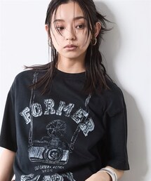 nissen | 綿100％グラフィックプリントTシャツ＜大きいサイズ有＞シックスタイル(Tシャツ/カットソー)