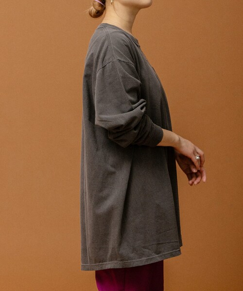 URBAN RESEARCH（アーバンリサーチ）の「RELAX FIT　ポケットロングスリーブ（Tシャツ/カットソー・メンズ・MINT/WHITE/PAPPER/GREY/オーキッド/プロブルー・FREE）」の12枚目の写真
