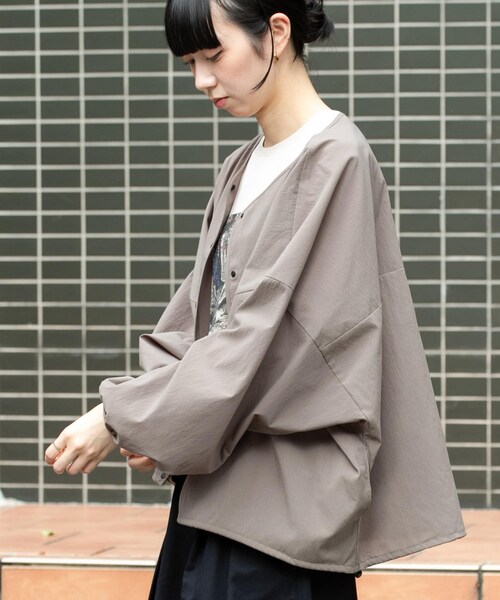 EKAL(エカル)の「『速乾/通気性』DOT AIR CARDIGAN(カーディガン/ボレロ・レディース・ブラック/グレージュ/ネイビー・One)」の15枚目の写真