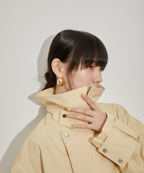 ADAM ET ROPE'（アダムエロペ）の「【サステナブル】バルマカーンコート（ステンカラーコート・レディース・ブラウン/ベージュ・F）」の12枚目の写真