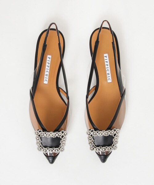 URBAN RESEARCH（アーバンリサーチ）の「PIPPICHIC　ANNA PVC JEWELRY 20（サンダル・レディース・beige/black・36/36.5/37）」の5枚目の写真