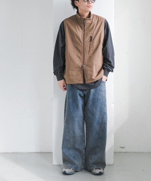 URBAN RESEARCH DOORS（アーバンリサーチドアーズ）の「FORK&SPOON　フィールドベスト（ベスト・メンズ・DARK NAVY/BROWN・4/5）」の9枚目の写真