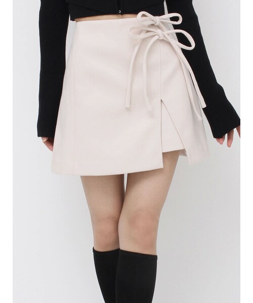 EATME（イートミー）の「ダブルリボンタイトスカート（スカート・レディース・アイボリー/ブラック・S/M）」の2枚目の写真