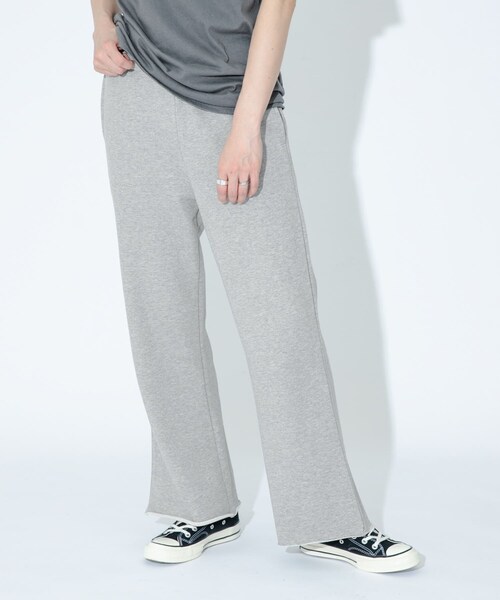 URBAN RESEARCH Sonny Label（アーバンリサーチサニーレーベル）の「GLASSY SEA　sweat flare pants（スウェットパンツ・レディース・GRAY/OATMEAL・FREE）」の3枚目の写真
