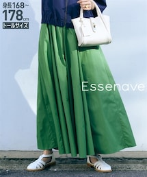 nissen | 【特別先行公開】高身長　マキシ丈ボリュームスカート（トールサイズ）Essenave(スカート)
