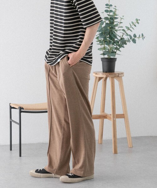 URBAN RESEARCH DOORS(アーバンリサーチドアーズ)の「FORK&SPOON ヘンプ混カットソーパンツ(その他パンツ・メンズ・GRAY/WOOD・4/5)」の12枚目の写真