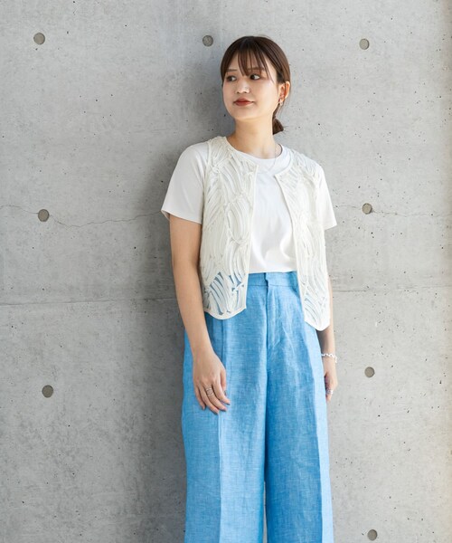 URBAN RESEARCH(アーバンリサーチ)の「『MADE IN JAPAN』NUANCE COLOR T-SHIRTS(Tシャツ/カットソー・レディース・STEEL/TOMATO/LEMON/BROWN・FREE)」の12枚目の写真