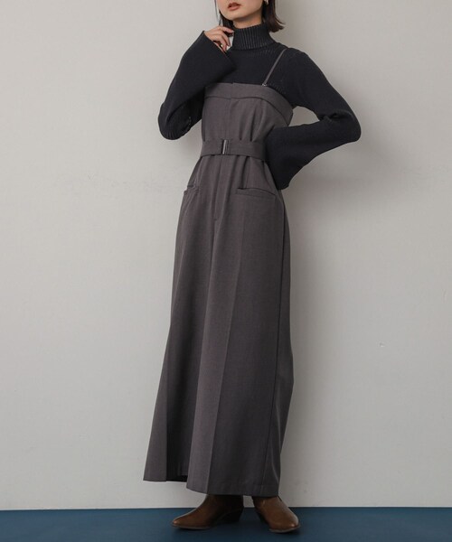 SENSE OF PLACE by URBAN RESEARCH（センスオブプレイスバイアーバンリサーチ）の「ベアオールインワン（サロペット/オーバーオール・レディース・BLACK/GRAY/BEIGE・S/M）」の11枚目の写真