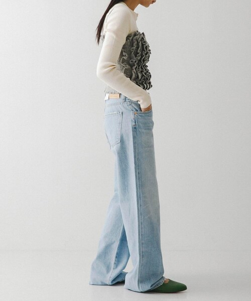 URBAN RESEARCH（アーバンリサーチ）の「KNIT SEW FRILL TOPS（キャミソール・レディース・GREY/WHITE・Free）」の9枚目の写真