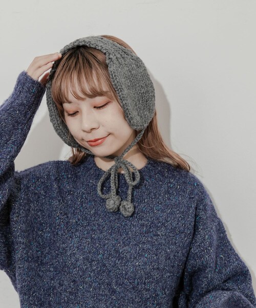 SMELLY（スメリー）の「ニットイヤーマフ（イヤーマフ・レディース・GRY/IVO/MOC・-）」の18枚目の写真
