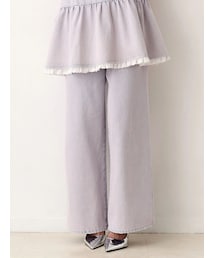 Now me. by NYLON JAPAN | ウエストフリンジデニムパンツ(デニムパンツ)